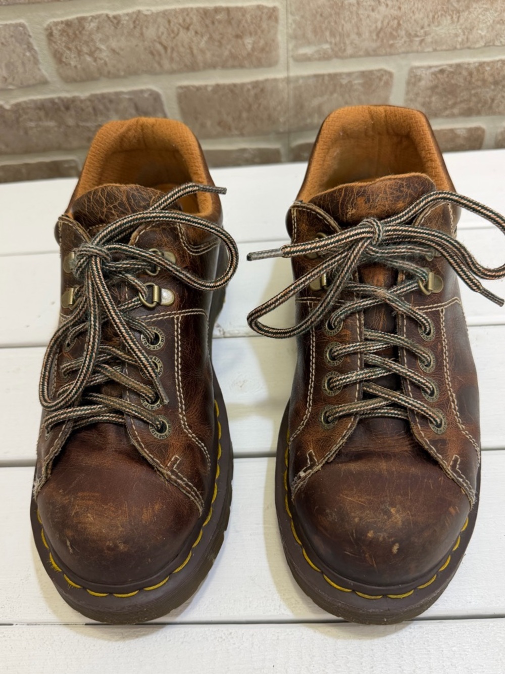 Doc Martens 10940 Grizzly Leather Chunky Lace Up Derby Men’s Sz 8 Vtg Y2k - Picture 2 of 11